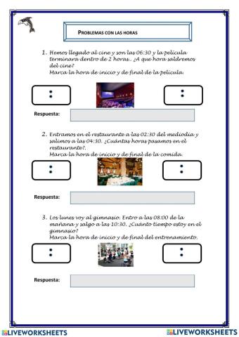 Problemas horas