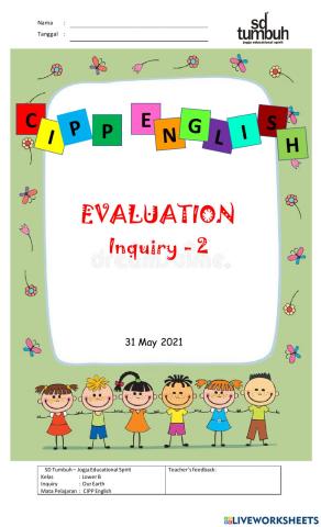 Evaluasi cipp english inquiry 2 - B