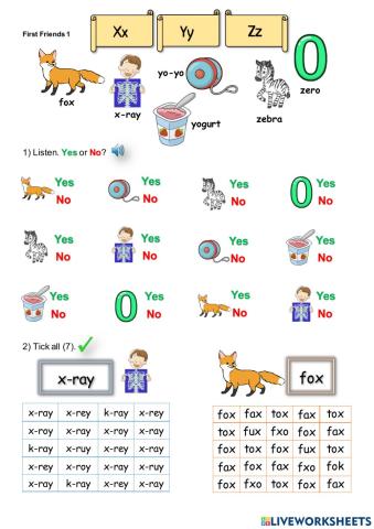 First Friends 1 - Xx,Yy,Zz