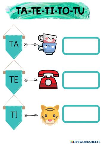 Sílabas letra T