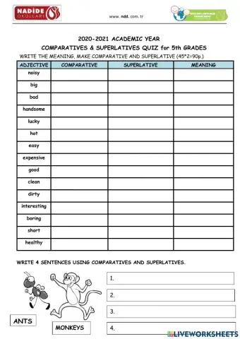 Comparatives&Superlatives Quiz