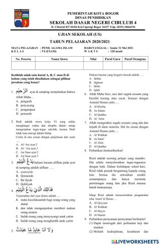 Ujian sekolah