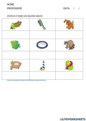 Escrevas as Palavras