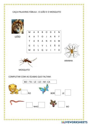 O leão e o mosquito