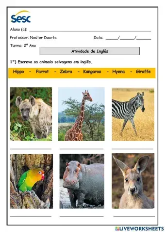 Atividade escrita e auditiva de 31-05-2021.