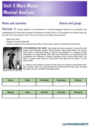 Unit 3 Musical Analysis