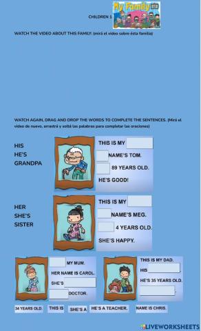 Children 1 2021 MY FAMILY