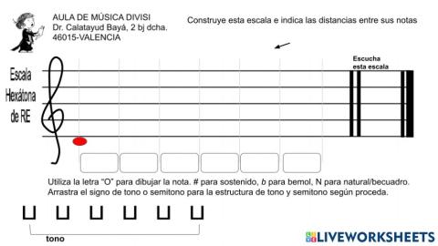 Escala Hexátona de RE