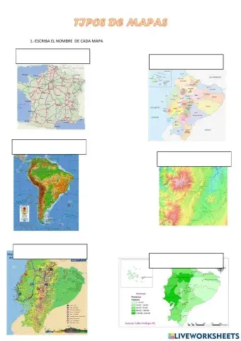 Tipos de mapas