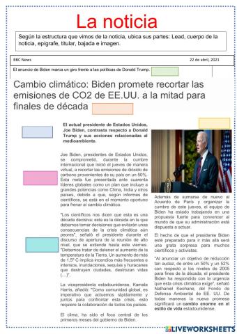 Estructura de una noticia