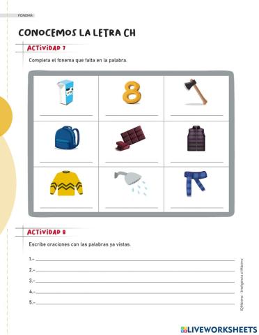 Actividad 7-8 letra ch