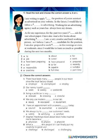 English in use B1+  Jobs