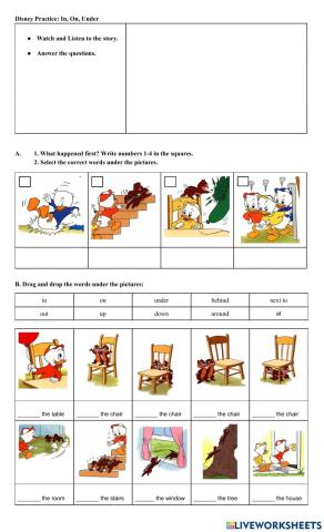 Reading: Disney Prepositions