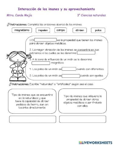 Interacción de los imanes y su aprovechamiento