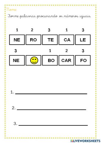 Atividade de escrita