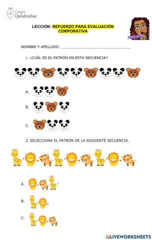 Refuerzo para Evaluación