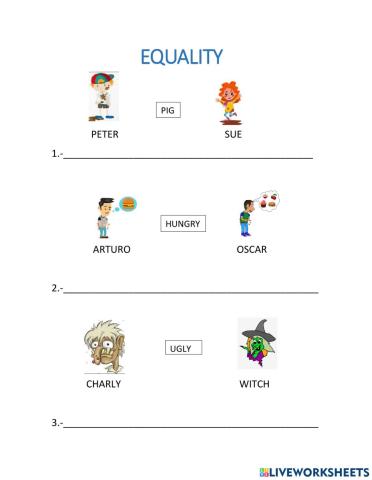 Equality adjective