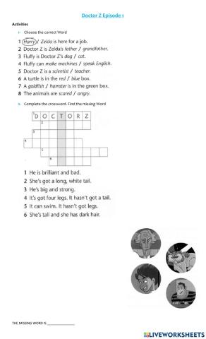 Doctor z episode 1 activities