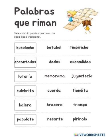 Rimas Juegos tradicionales