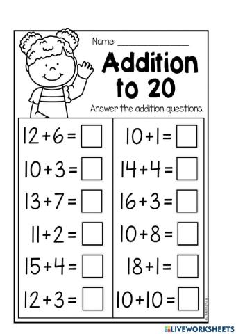 Adding and subtracting through 20