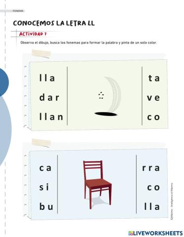 Actividad 7 letra LL