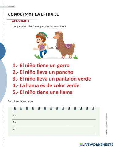 Actividad 9 letra ll