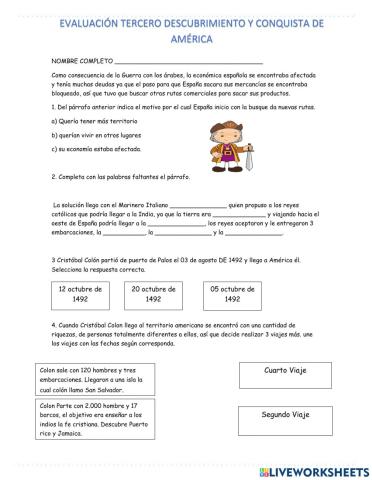 Descubrimiento de  América