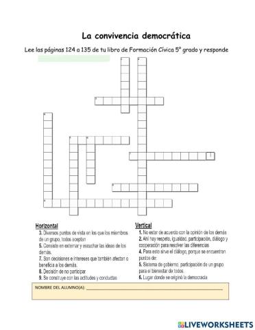 La convivencia democrática