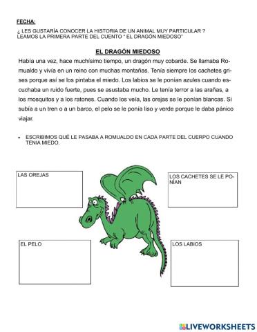 El dragón miedoso a