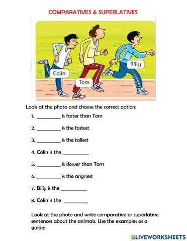Comparatives & superlatives