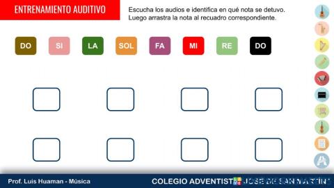 Entrenamiento auditivo (Escala descendente)