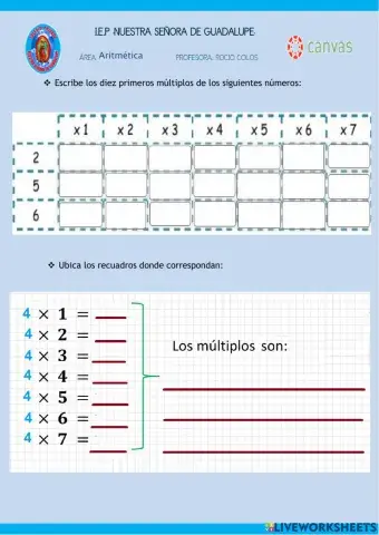 Aprendemos sobre los Múltiplos