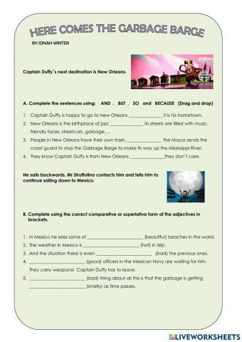 Here comes the garbage barge