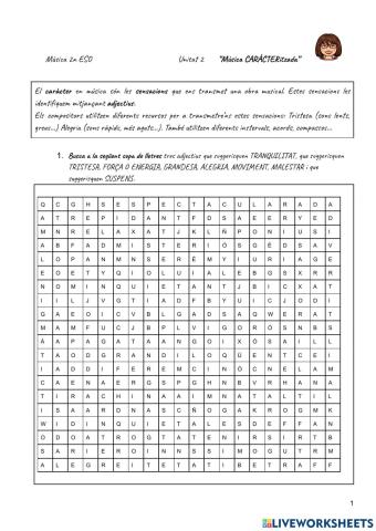 UNITAT 2: MÚSICA CARÀCTERitzada