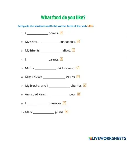 What food do you like?