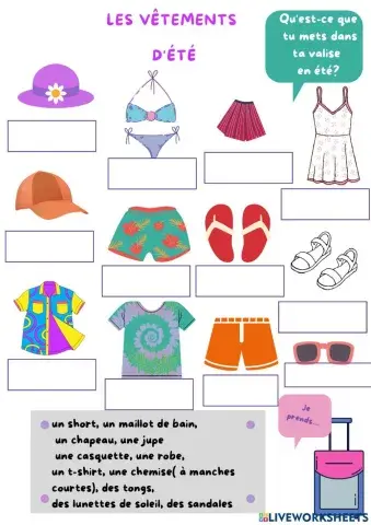 Les vêtements de l'été