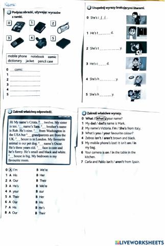 Final test today starter units 1-6