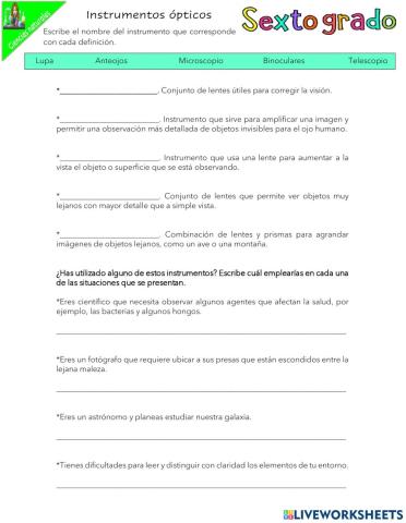 Instrumentos ópticos