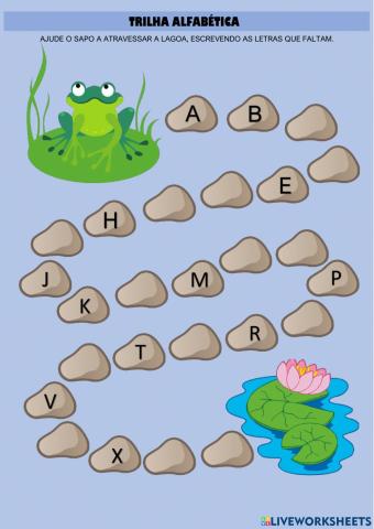 Trilha do alfabeto