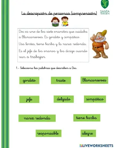 La descripción de personas