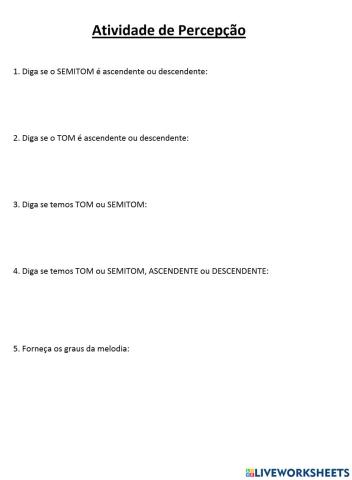 Percepção tom e semitom