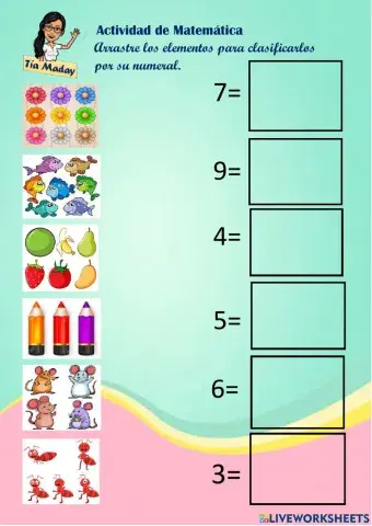 Agrupación de elementos según su cantidad