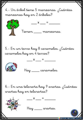 Problemas multiplicar