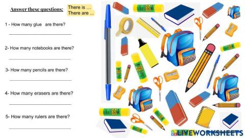 School objects - How many.....?