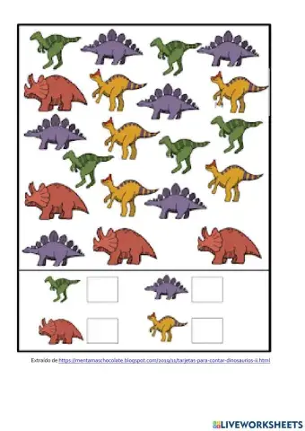 Contar los dinosaurios