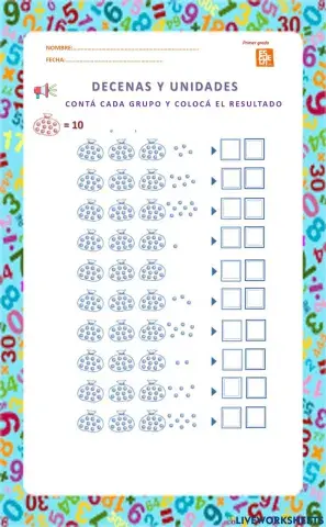 Decenas, unidades