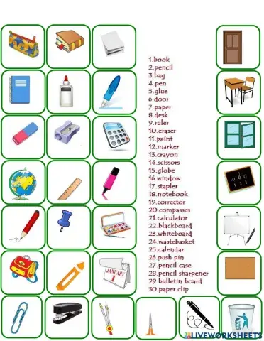 Classroom objects