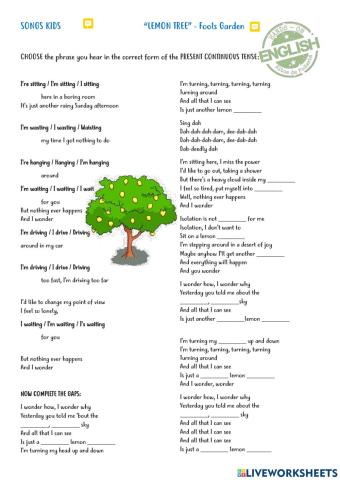 Lemon Tree by Fools Garden