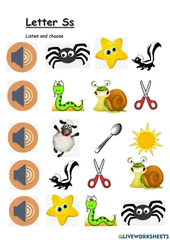 Letter Ss listening