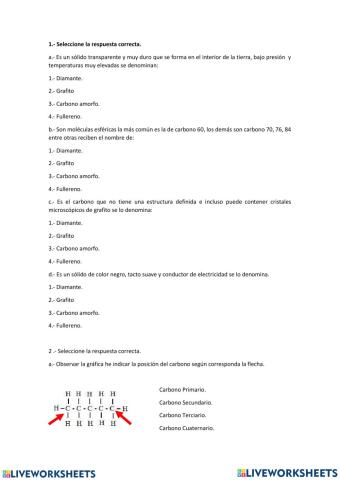 Carbono en la organica